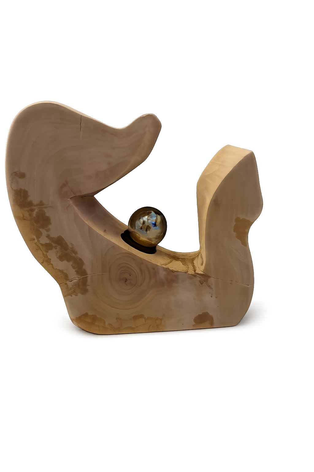 DEMO ARTIKEL FÜR TEST!! Handgefertigte Holzlampe mit dekorativem Kugel-Leuchtmittel